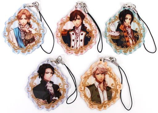 Bara ni Kakusareshi Verite Newly Drawn Metal Charm Animate Limited Set PS Vita Edition Bundled Benefits 5 Types Set Charm [USED]