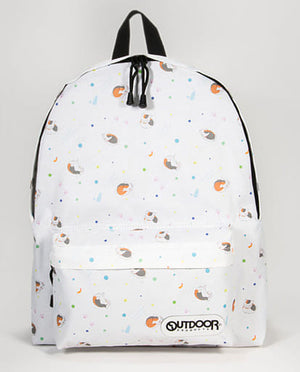 Nyanko-sensei Daypack White Natsume's Book of Friends x OUTDOOR PRODUCTS Bag [USED]