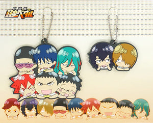 Soukita High School Gathering Rubber Keychain 2 Set Yowamushi Pedal: The Movie Special Event EXTRA RIDE Key Ring [USED]