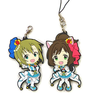 Rina Tada Maekawa Miku THE iDOLM@STER Cinderella Girls Ichiban Kuji Premium Part 3 Rubber Strap Cinderella Project Ver. Kyun Chara Illustrations Prize I Key Ring [USED]