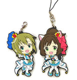 Rina Tada Maekawa Miku THE iDOLM@STER Cinderella Girls Ichiban Kuji Premium Part 3 Rubber Strap Cinderella Project Ver. Kyun Chara Illustrations Prize I Key Ring [USED]