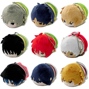 All 9 Types Set The New Prince of Tennis Mochi Mochi Mascot vol.3 Key Ring [USED]