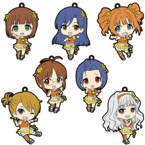 All 7 Types Set The Idolmaster Platinum Stars Traiding Rubber Mascot SIDE A Key Ring [USED]