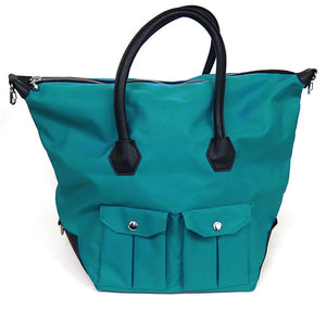 Trion Image Shoulder Bag Turquoise Blue World Trigger x earth music & ecology Japan Label Bag [USED]