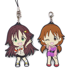 Himekawa Yuki Katagiri Sanae THE iDOLM@STER Cinderella Girls Ichiban Kuji Premium Part4 Rubber Strap 346 Production Ver. Kyun Chara Illustrations Prize I Key Ring [USED]