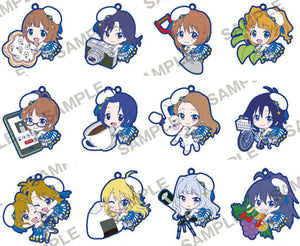 All 12 Types Set The iDOLM@STER Platinum Stars Pita Colle Rubber Strap Key Ring [USED]