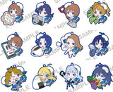 All 12 Types Set THE iDOLM@STER Platinum Stars Pita Colle Rubber Strap Key Ring [USED]