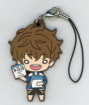 Kirishima Natsuya Nitotan High Speed! Free! Starting Days Rubber Mascot Bunkyodo Ani Mega Limited Key Ring  [USED]