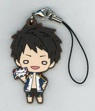 Yamazaki Sousuke Nitotan High Speed! Free! Starting Days Rubber Mascot Bunkyodo Ani Mega Limited Key Ring  [USED]