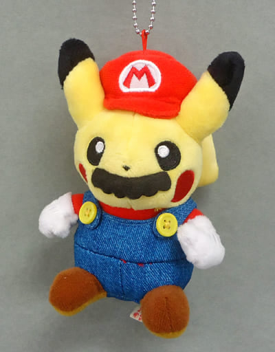 Mario Pikachu Pokemon Mascot Pokemon Center Limited Key Ring [USED]
