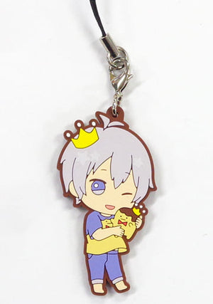 Sogo Osaka IDOLiSH7 Ichiban Kuji Shuyakuda! King Pudding Rubber Charm Prize O Key Ring [USED]