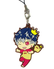 Momo IDOLiSH7 Ichiban Kuji Shuyakuda! King Pudding Rubber Charm Prize O Key Ring [USED]