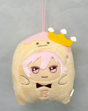 Tenn Kujo IDOLiSH7 Ichiban Kuji Shuyakuda! King Pudding Kigurumi Kiradol Mascot Prize J Key Ring [USED]