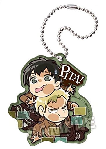 Bertolt & Rainer Attack on Titan Season3 Pita! Deformed Acrylic Key Chain Key Ring [USED]