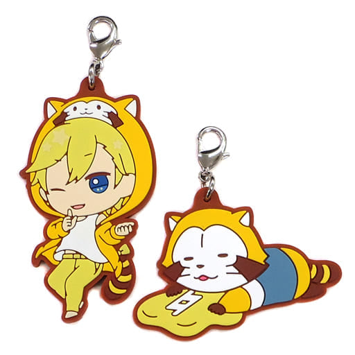 Nagi Rokuya IDOLiSH7 Ichiban Kuji Rascalish Seven Issho ni Oyasumi Time Rubber Mascot Kiradol Prize A Key Ring [USED]