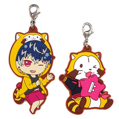 Momo IDOLiSH7 Ichiban Kuji Rascalish Seven Issho ni Oyasumi Time Rubber Mascot Kiradol Prize A Key Ring [USED]