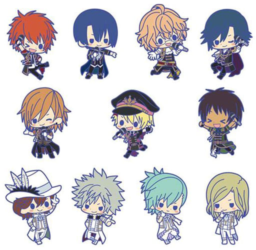 Tokiya Ichinose, etc. Uta no Prince Sama Maji LOVE Legend Star Es Series Nino Rubber Strap Collection Vol.1 All 11 Types Set Key Ring [USED]