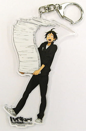 4.Yamaguchi Tadashi Acrylic Keychain Haikyu !! Anime Original Drawing Exhibition Final Set Key Ring [USED]