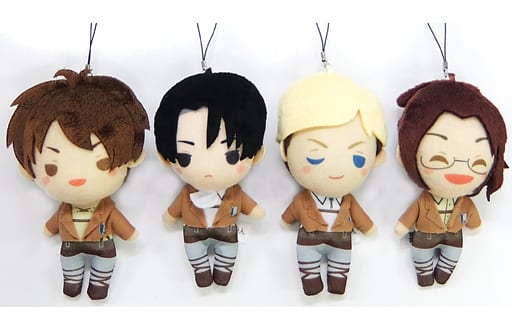 Ellen Yeager, etc. Attack on Titan Mascot All 4 Types Set Key Ring [USED]