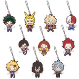 All 10 Types Set Nitotan My Hero Academia Sports Festival Rubber Mascot Key Ring [USED]