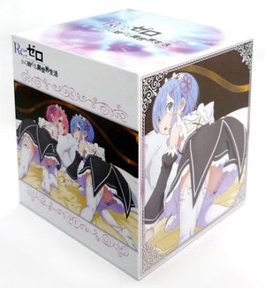 Rem & Ram Newly Drawn Animation Illustration Use Whole Volumes Stoage Box Blu-ray/DVD Re:Zero - Starting Life in Another World Toranoana Whole Volumes Purchase Bonus Storage BOX [USED]