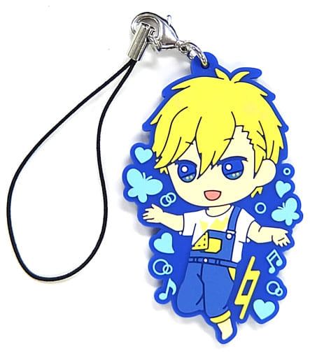 Nagi Rokuya IDOLiSH7 Ichiban Kuji Casual 12Styles. Kiradol Rubber Strap Prize I Key Ring [USED]