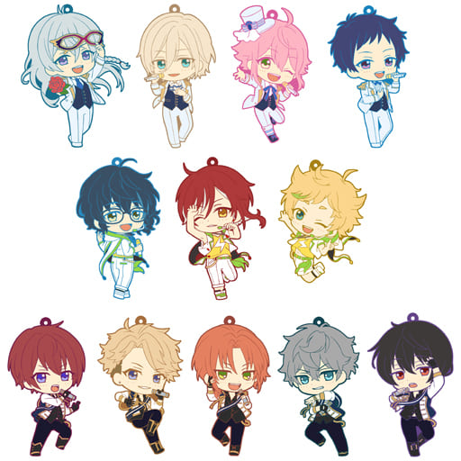 Wataru Hibiki, etc. Ensemble Stars! Toys Works Collection Niitengemu! X Movic 3rd All 12 Types Set Key Ring [USED]