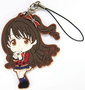 Uzuki Shimamura THE iDOLM@STER Cinderella Girls Ichiban Kuji Cinderella Girls Spring Rubber Charm Kyun Chara Illustrations Prize D Key Ring [USED]