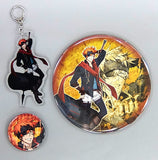 Lavi D.Gray-man Can Badge & Acrylic Key Chain AnimeJapan 2016 3 Types Set TMS Can Badge [USED]