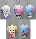 All 5 Types Set Re:Zero - Starting Life in Another World Collection Figure Key Ring [USED]