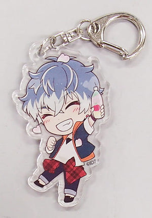 Momo Idolish7 Collaboration Festa Cherry Blossom Viewing! Trading Acrylic Keychain Animega Limited Key Ring  [USED]