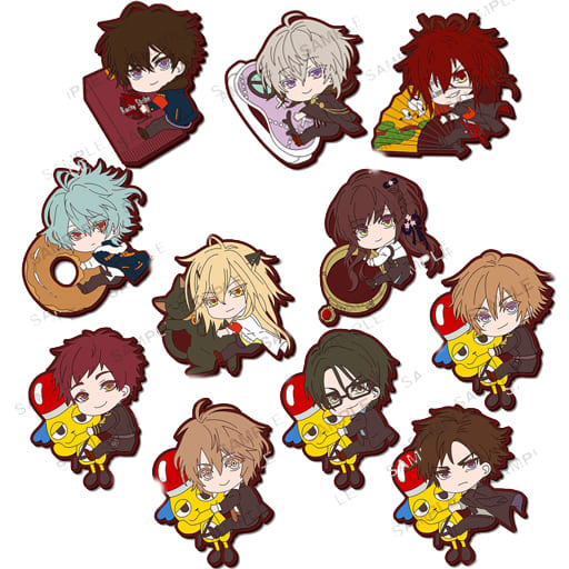 Aiji Yanagi, etc. Color x Malice Pitacolle Rubber Strap All 11 Types Set Key Ring [USED]