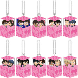 All 10 Types Set Detective Conan Character Box Vol.5 Love Comedy Collection Key Ring [USED]