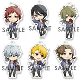 All 6 Types Set Eforme THE iDOLM@STER SideM Kime! tto Acrylic Ball Chain Birdcage Rondo Key Ring [USED]