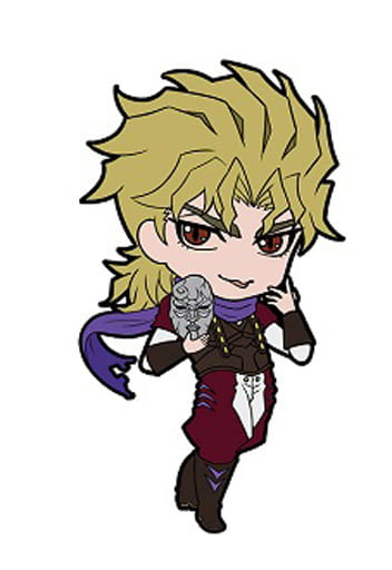 Dio Brando Front JoJo's Bizarre Adventure Rubber Strap Collection Part 1 Key Ring [USED]