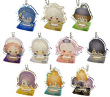 All 10 Types Set Touken Ranbu -ONLINE- Odango Series Stand Mini Acrylic Keychain Key Ring [USED]