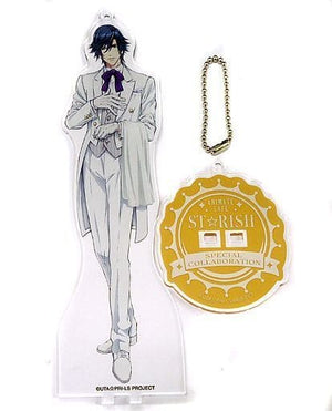 Tokiya Ichinose Uta no Prince Sama Maji LOVE Legend Star Stand Keychain animate cafe Limited Key Ring [USED]