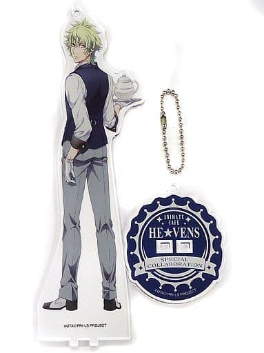 Yamato Hyuga Uta no Prince Sama Maji LOVE Legend Star Stand Keychain animate cafe Limited Key Ring [USED]