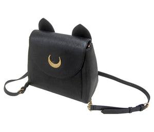 Luna Fake Leather Backpack Black Sailor Moon x Samantha Vega x ISETAN Premium Bandai Isetan Limited Bag [USED]