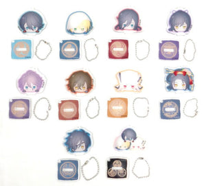 All 10 Types Set Stand Mini Acrylic Keychain Touken Ranbu -ONLINE- Odango Series Vol.2 Key Ring [USED]