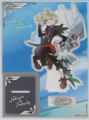 Gladion & Silvally Acrylic Stand Keychain Pokemon Sun and Moon Pokemon Center Limited Key Ring [USED]