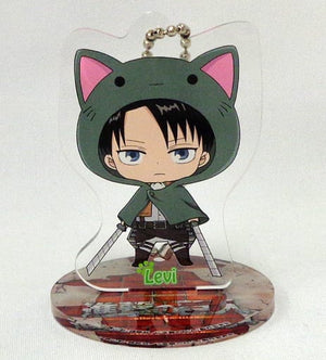 Levi Ackerman Attack on Titan Season 2 Season 2 Nyantical Standing Acrylic Keychain Key Ring [USED]