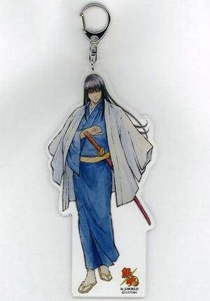 Katsura Kotaro Acrylic Keychain Large Gintama x J World Kacho Fugetsu Katsura Kotaro Key Ring [USED]