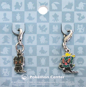 802.Marshadow National Picture Book Metal Charm 2 Set Pokemon Pokemon Center Limited Key Ring  [USED]