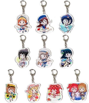 All 10 Types Set Love Live! Sunshine!! School idol diary Traiding Acrylic Keychain 2 C92 Goods Key Ring [USED]