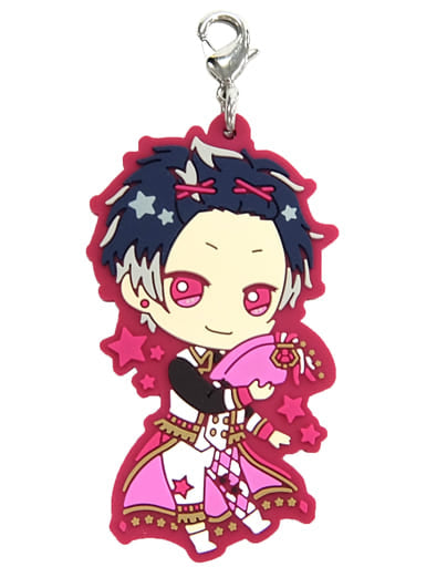 Momo IDOLiSH7 Ichiban Kuji Happy Sparkle Star! Rubber Mascot Prize P Key Ring [USED]