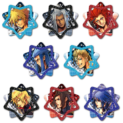 Sora, etc. Kingdom Hearts Twinkle Acrylic Charm All 8 Types Set Key Ring [USED]