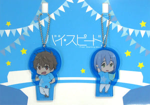 Kirishima Natsuya & Serizawa Nao Acrylic Keychain Set 2 Set High Speed! Free! Starting Days Iwatobi Junior High School Swimming Club Record Meeting Thank You Party Key Ring [USED]