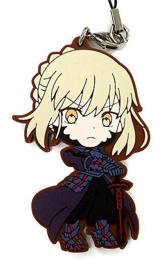 Saber/Artoria Pendragon Alter Fate/Grand Order Ichiban Kuji Kyun Character Order Singularity F Kyun Chara Illustrations Rubber Charm Prize E Key Ring [USED]