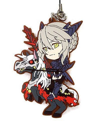 Lancer/Artoria Pendragon Alter Fate/Grand Order Ichiban Kuji Kyun Character Order Singularity 4 Kyun Chara Illustrations Rubber Charm Prize I Key Ring [USED]